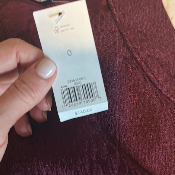 Banana Republic Sheath Purple Metallic Dress - NWT 0 - Picture 4 of 4